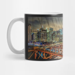 Manhattan From the Brooklyn Bridge Mug